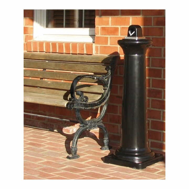 Posacenere a piedistallo RUBBERMAID H1029xL357xD357mm nero ( 9000491236 )