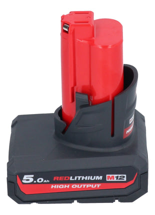 Pistolet à cartouche avec batterie Milwaukee M12 PCG/400A-501 12 V 400 ml + 1x batterie 5,0 Ah - sans chargeur