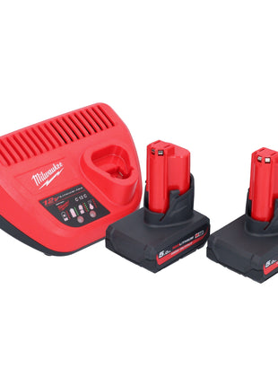 Milwaukee M12 PCG/400A-502 Akku Kartuschenpistole 12 V 400 ml + 2x Akku 5,0 Ah + Ladegerät