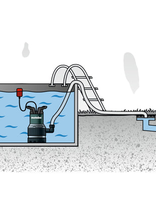 Metabo TPS 16000 S COMBI  Kombi Tauchpumpe ( 0251600000 ) 16000 l/h 9.5 m Förderhöhe