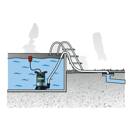 Metabo TP 12000 SI Pompa sommersa per acque chiare 600 W 11700 l/h 9 m ( 0251200009 )