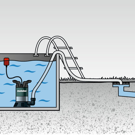 Metabo TP 13000 S Pompa sommersa per acque chiare ( 0251300000 ) 550 W 13.000 l/h 0,95 bar