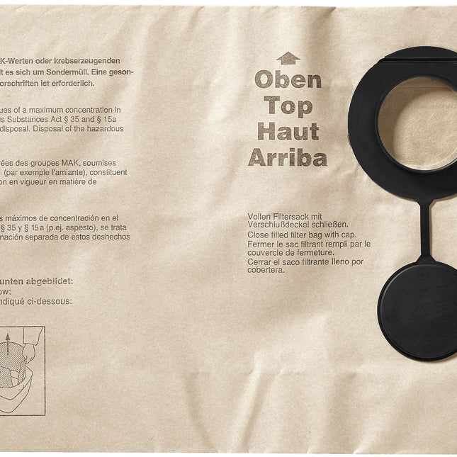 Festool FIS-SR 300 /5 Zweilagiger Filtersack ( 487790 ) für SR 301, SR 303, SRM 312