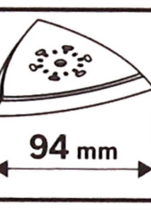 Makita Delta Schleifplatte Klett 94 mm für Multifunktionswerkzeuge ( B-46202 ) - Toolbrothers
