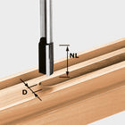 Festool HW S12 D10/35 Nutfräser ( 491086 ) für OF 1400, OF 2000, OF 2200