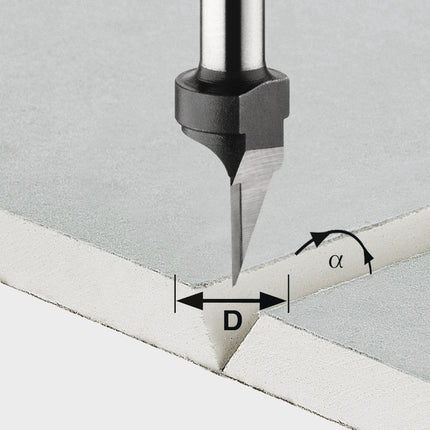 Festool HW S8 D12,5/45° Gipskartonfräser ( 491000 ) für OF 900, OF 1000, OF 1010, OF 1010 R