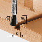 Festool HW S8 D14,3/13,5/15° Grat-/Zinkenfräser ( 490990 ) für OF 900, OF 1000, OF 1010, OF 1010 R, OF 1400