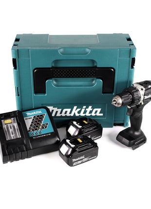 Makita DDF 484 RFJB 18 V Li-Ion Akku Bohrschrauber Sonderausgabe schwarz im MAKPAC + 2x BL 1830 3,0 Ah Akku + Schnellladegerät - Toolbrothers