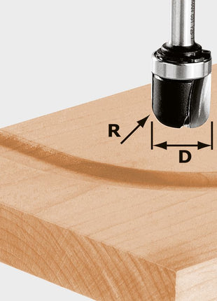 Cortacanales Festool HW S8 R6.4 KL (490982) para OF 900, OF 1000, OF 1010, OF 1010 R, OF 1400, OF 2000, OF 2200