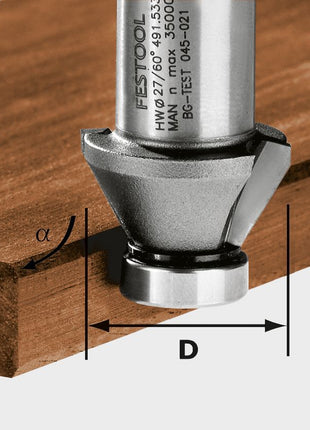 Fraise à chanfreiner Festool HW 60°-OFK 500 (491533) pour OFK 500