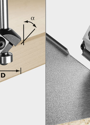 Festool S8 HW 45° D27 12x12 KL Fasefräser-Wendeplatten ( 499807 ) für OF 1010, OF 1010 R, OFK 700, MFK 700