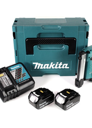 Makita DST 221 RTJ 18 V Li-ion Akku Tacker im Makpac + 2x BL 1850 B 5,0 Ah Akku + DC 18 RC Ladegerät - Toolbrothers