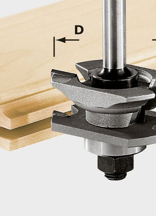 Festool HW S8 D46 x D12-NT Profil-Nutfräser ( 490645 ) für OF 900, OF 1000, OF 1010, OF 1010 R, OF 1400, OF 2000, OF 2200