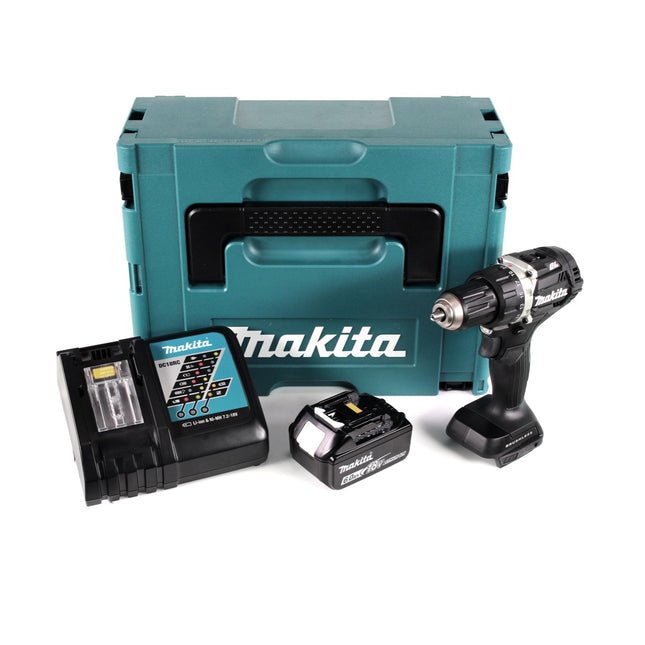 Makita DDF 484 RG1JB 18 V Li-Ion Akku Bohrschrauber Sonderausgabe schwarz im MAKPAC + 1x BL 1860 6,0 Ah Akku + Schnellladegerät - Toolbrothers