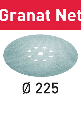 Festool STF D225 P100 GR NET/25 malla abrasiva Granate Net (203313) para lijadoras de cuello largo PLANEX LHS 2 225 EQ(I), PLANEX 225 EQ, PLANEX LHS-E 225 easy, PLANEX LHS 2-M 225 EQ