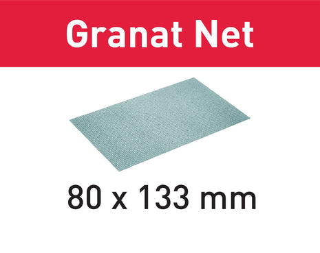 Festool STF 80x133 P100 GR NET/50 mesh abrasif Garnet Net (203286) pour RTS 400, RTSC 400, RS 400, RS 4, LS 130, HSK-A 80x130, HSK 80x133