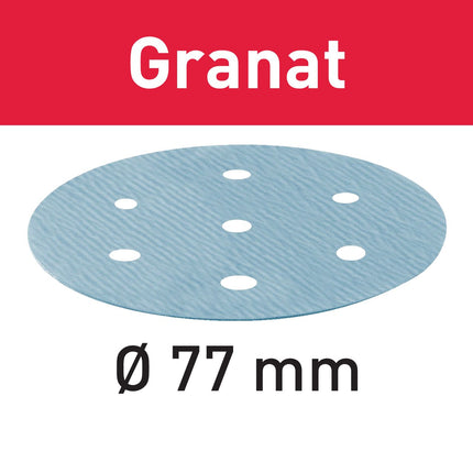 Festool STF D77/6 P120 GR/50 Schleifscheibe Granat ( 497406 ) für LEX 3 77