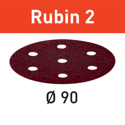 Festool STF D90/6 P120 RU2/50 Schleifscheibe Rubin 2 ( 499081 ) für RO 90 DX