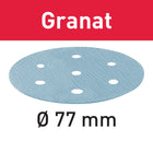 Festool STF D77/6 P180 GR/50 Schleifscheibe Granat ( 497408 ) für LEX 3 77
