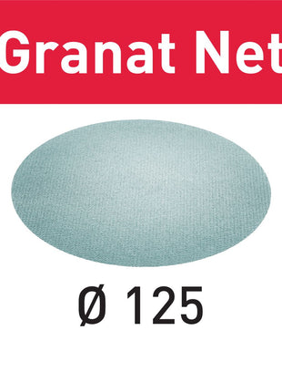 Festool STF D125 P240 GR NET/50 Red abrasiva granate (203300) para RO 125, ES 125, ETS 125, ETSC 125, ES-ETS 125, ES-ETSC 125, ETS EC 125, LEX 125