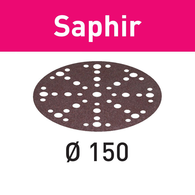 Festool STF-D150/48 P50 SA/25 Schleifscheibe Saphir ( 575196 ) für RO 150, ES 150, ETS 150, ETS EC 150, LEX 150, WTS 150, HSK-D 150