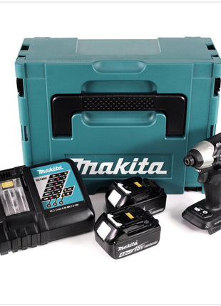 Makita DTD 155 RMJB Akku Schlagschrauber 18 V Brushless Sonderausgabe schwarz im MAKPAC + 2x BL 1840 B 4,0 Ah Akku + 1x DC 18 RC Ladegerät - Toolbrothers