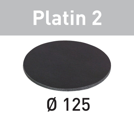 Festool STF D125/0 S500 PL2/15 Schleifscheibe Platin 2 ( 492374 ) für RO 125, ES 125, ETS 125, ETSC 125, ES-ETS 125, ES-ETSC 125, ETS EC 125, LEX 125