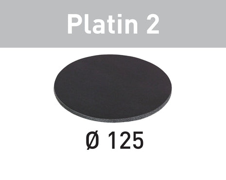 Disco abrasivo Festool STF D125/0 S500 PL2/15 platino 2 (492374) para RO 125, ES 125, ETS 125, ETSC 125, ES-ETS 125, ES-ETSC 125, ETS EC 125, LEX 125