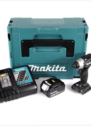 Makita DTD 155 RT1JB Akku Schlagschrauber 18 V Brushless Sonderausgabe schwarz im MAKPAC + 1x BL1850 5,0 Ah Akku + 1x DC 18 RC Ladegerät - Toolbrothers