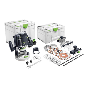 Festool OF 2200 EB-Set Oberfräse 2200 W 6 - 12,7 mm + Zubehör Set + Systainer ( 576220 )