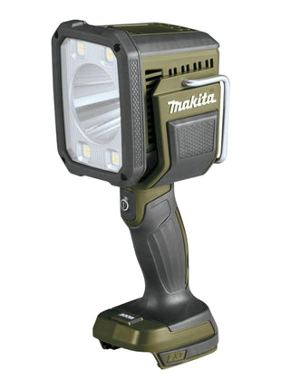 Makita DML 812 SF1 Foco manual a batería 18 V 1250 lm LED verde oliva edición especial para aventuras al aire libre + 1x batería 3,0 Ah + cargador