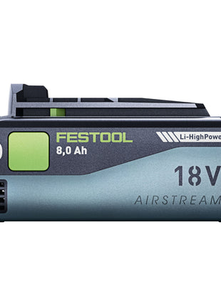 Festool Akku Set 2x BP 18 Li 8,0 HP-ASI Akku 18 V 8,0 Ah ( 2x 577323 ) 8000 mAh Li-ion mit Ladestandanzeige