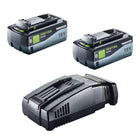 Festool 18V 2x8,0/SCA16 Energy Set 2x batterie 18 V 8,0 Ah ( 2x 577323 ) + chargeur ( 576953 )