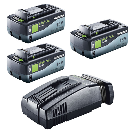 Festool 18V 3x8,0/SCA16 Energy Set 3x akumulator 18 V 8,0 Ah ( 3x 577323 ) + ładowarka ( 576953 )