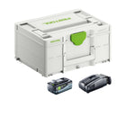 Festool SYS 18V 1x8.0/SCA16 Energy Set 1x batteria 18 V 8.0 Ah ( 577323 ) + caricatore ( 576953 ) + Systainer