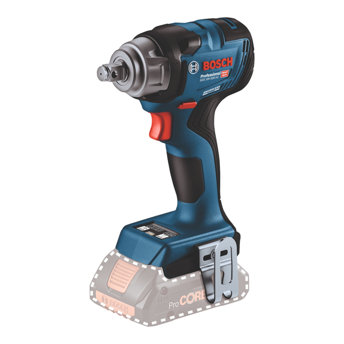 Avvitatore a impulsi a batteria Bosch GDS 18 V HC 330 Nm ( 06019L5003 ) + L-Boxx + 2x batteria ricaricabile 5,0 Ah + caricabatterie