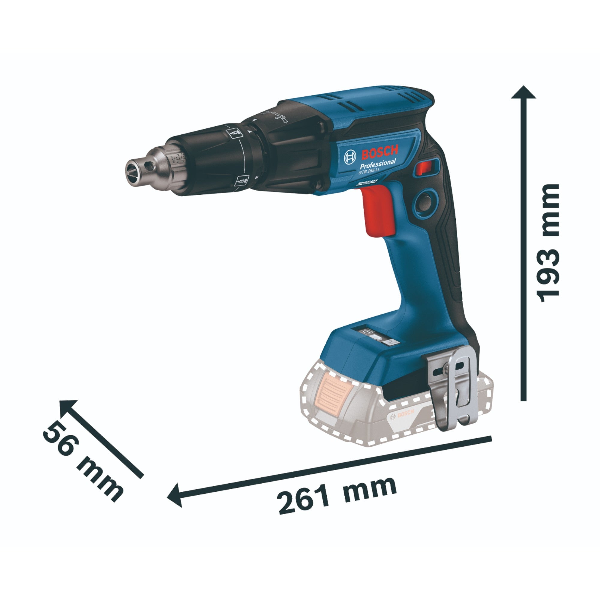 Bosch GTB 18V 45 Professional Akku Trockenbauschrauber 18 V 6 Nm Brushless 06019K7002 2x ProCORE Akku 4 0 Ah Ladegeraet L Boxx 3 - toolbrothers