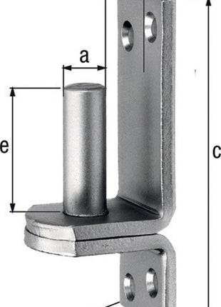 GAH Kloben  auf Platte 13x10mm ( 3000200306 )