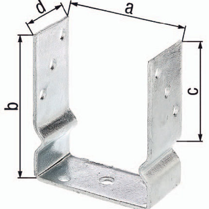 GAH Supporto per montante a U ETA-10/0210 91x150x100x60mm ( 3000200723 )