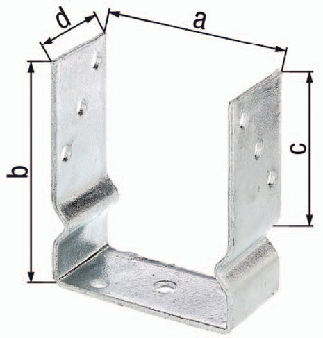 GAH Poutre pour poteau en U ETA-10/0210 101x150x100x60mm ( 3000200724 )