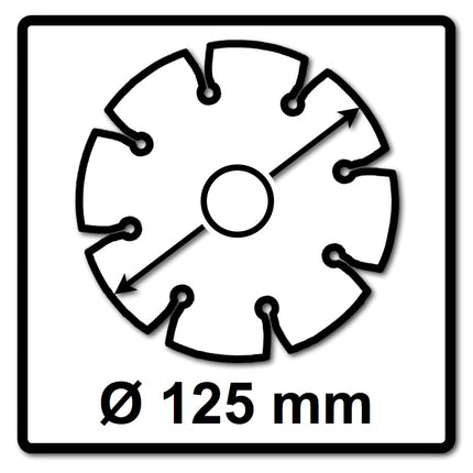 Makita Diamak 125 mm 1 Stk. ( D-61139 ) Diamant Trennscheibe für Stein, Beton Aufnahme 22,23 mm - Toolbrothers