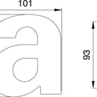 EDI numero civico lettera a acciaio inox opaco ( 3000261324 )