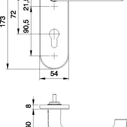 EDI Feuerschutzgarnitur Targa/K FS 103/103 Aluminium F1 D/D ( 3000261389 )