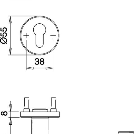 EDI set antincendio Riva FS 103/103 acciaio inox F00 D/D ( 3000261396 )