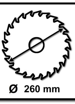 Makita MAKBLADE PLUS Kreissägeblatt für Holz 260 x 30 x 2,8 mm 48 Zähne ( B-33495 ) - Toolbrothers