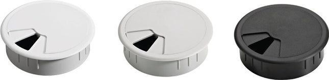 HETTICH passacavo in plastica cromo opaco ( 3000271824 )