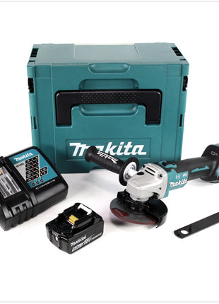 Makita DGA 513 RG1J Akku Winkelschleifer 18 V 125mm Brushless + 1x Akku 6,0Ah + Ladegerät + Makpac - Toolbrothers