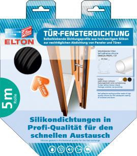 ELLEN Türanschlagdichtung 137 DIY Länge 6 m Breite 8 mm selbstklebend ( 3327023229 )