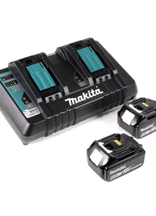 Makita DSP 600 PGJ Akku Tauchsäge 36V (2x18V) Brushless + 2x Akku 6,0Ah + Doppellladegerät + Makpac - Toolbrothers