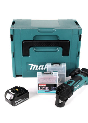 Makita DTM 51 M1JX2 Akku Multifunktionswerkzeug 18 V + 1x Akku 4,0 Ah + 39 tlg. Zubehör Set + Makpac - ohne Ladegerät - Toolbrothers